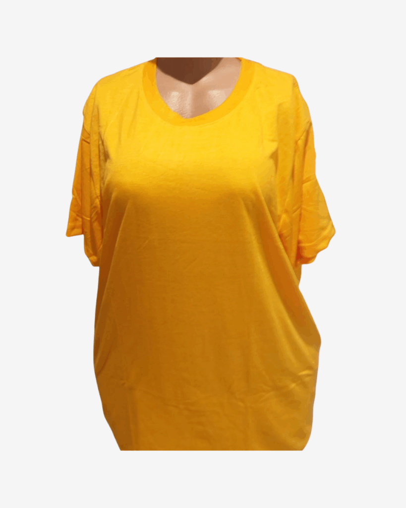 Products Yellow roundneck tshirt Kenya